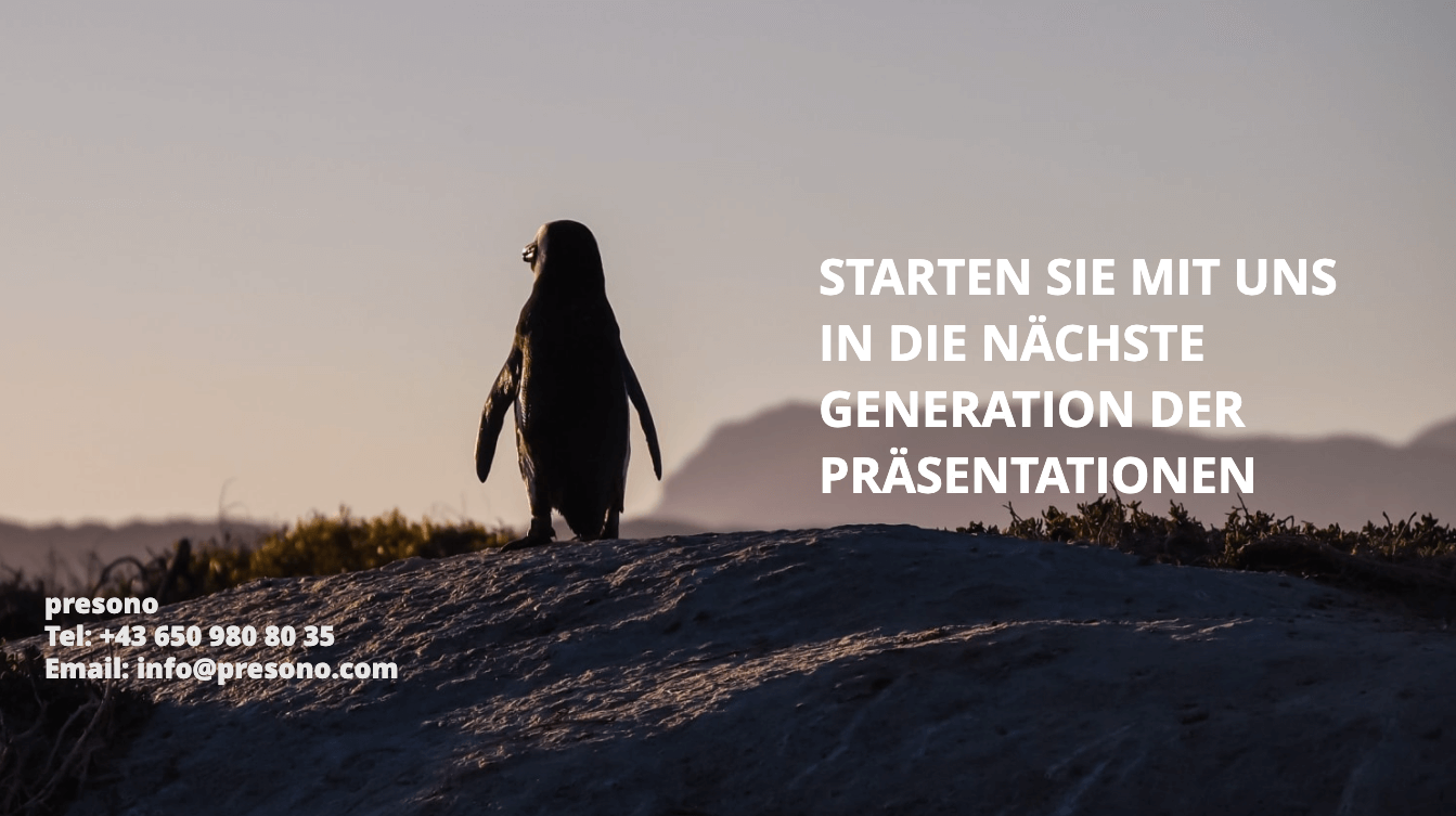 Call to action: join us for the next generation of presentation